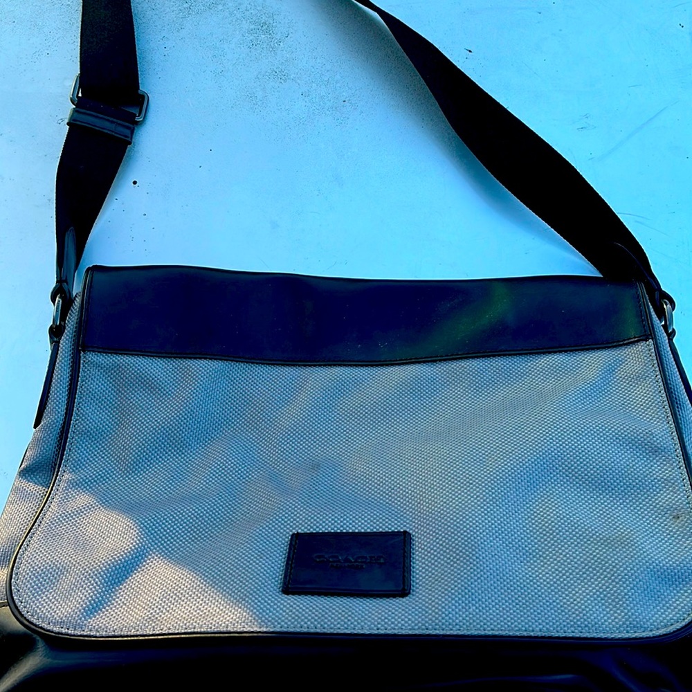 Coach satchel laptop bag